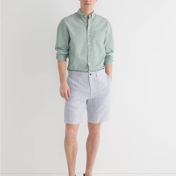NWT J. Crew 9" linen short - Picture 1 of 8